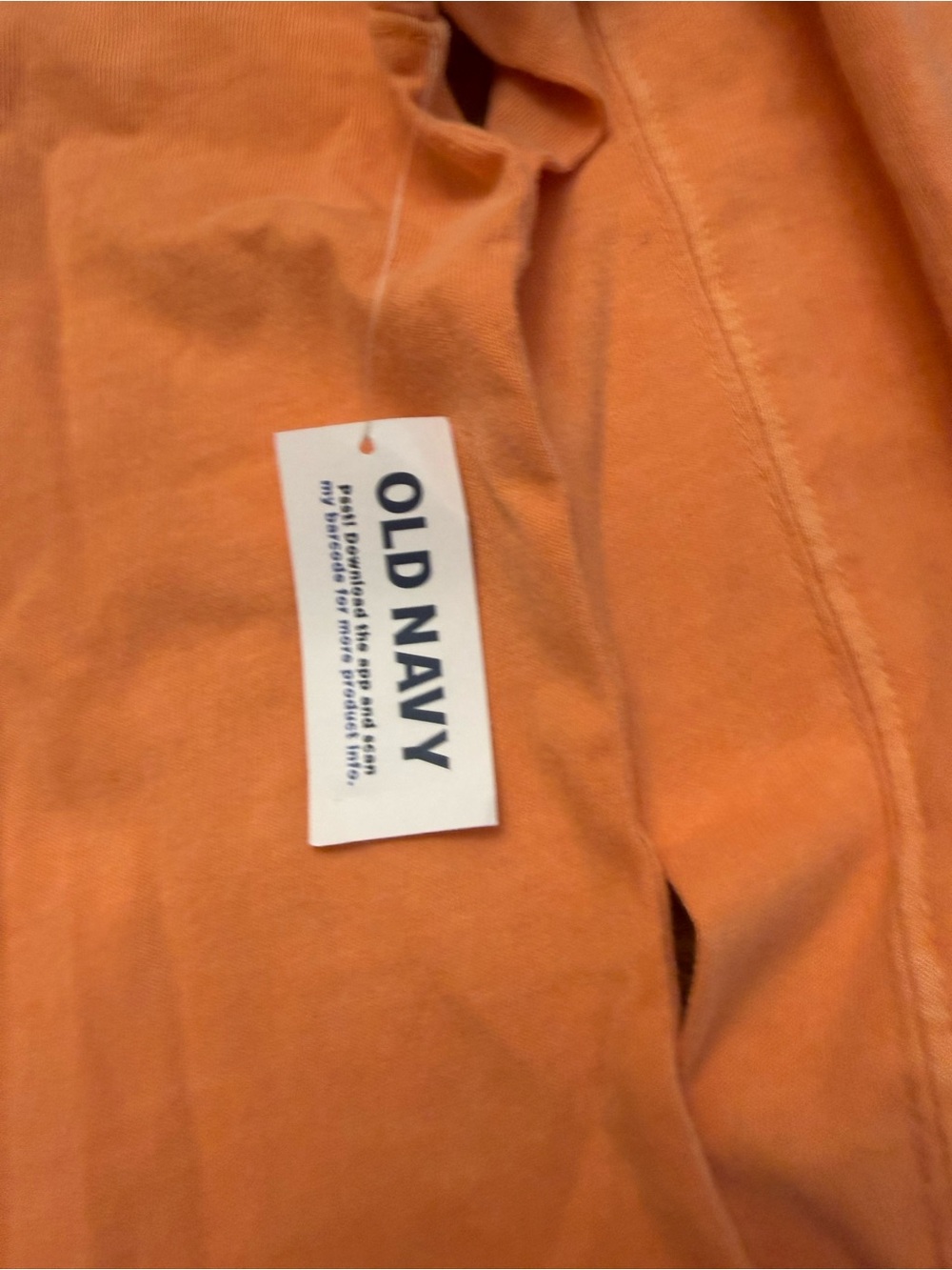 New with Tags Old Navy Peach Long-Sleeve T-Shirt Dress - Picture 6 of 7